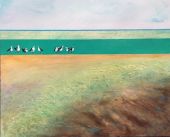 "Plaża"  Akryl na płótnie, 61 x 78 cm